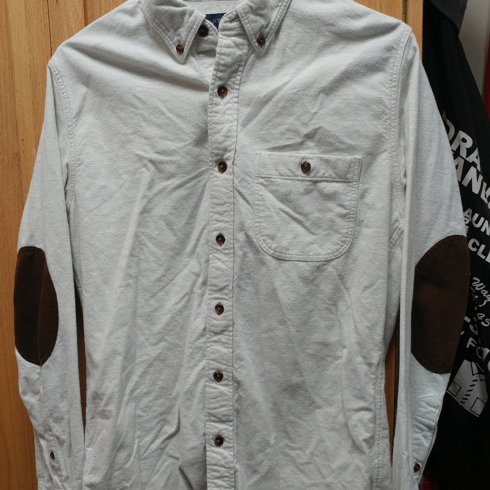 J. Crew Flannel Shirt with Suede Elbow pads